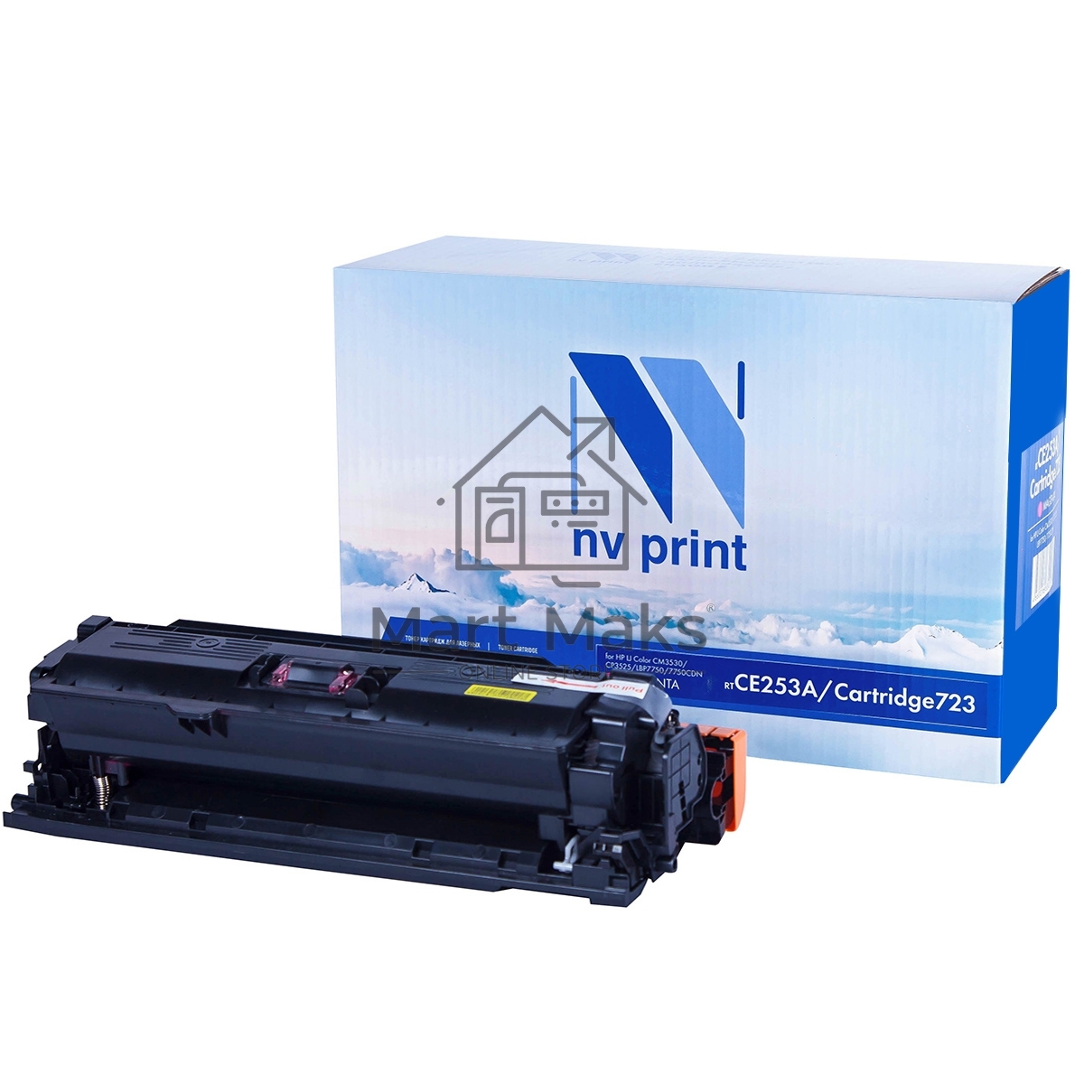 Картридж лазерный NVPrint совместимый HP CE253A/Canon 723 Magenta для LaserJet Color CP3525/CP3525dn/CP3525n/CP3525x/CM3530/CM3530fs/Canon i-SENSYS LBP7750Cdn (7000k)