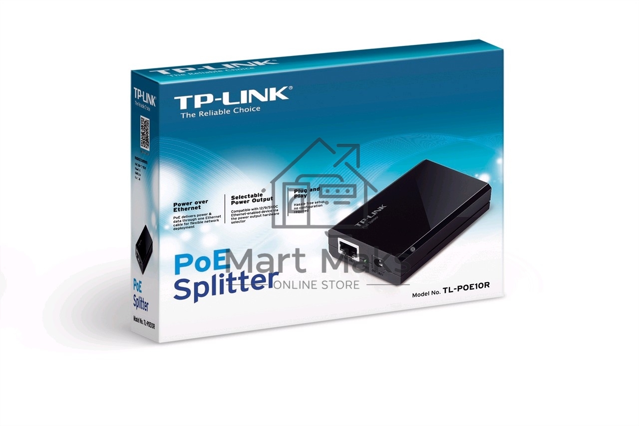 Сетевой адаптер TP-Link SMB TL-PoE10R Сплиттер PoE Data and Power carried over the same cable up to 100m, 5V/12V