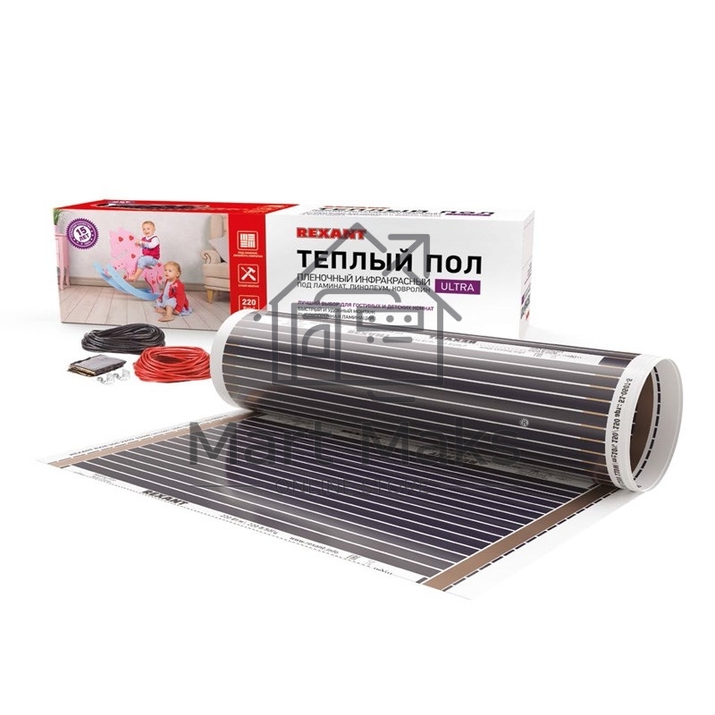 Пленочный теплый пол Rexant Ultra RXM 2204м2 / 0,5 х 8 м/880 Вт