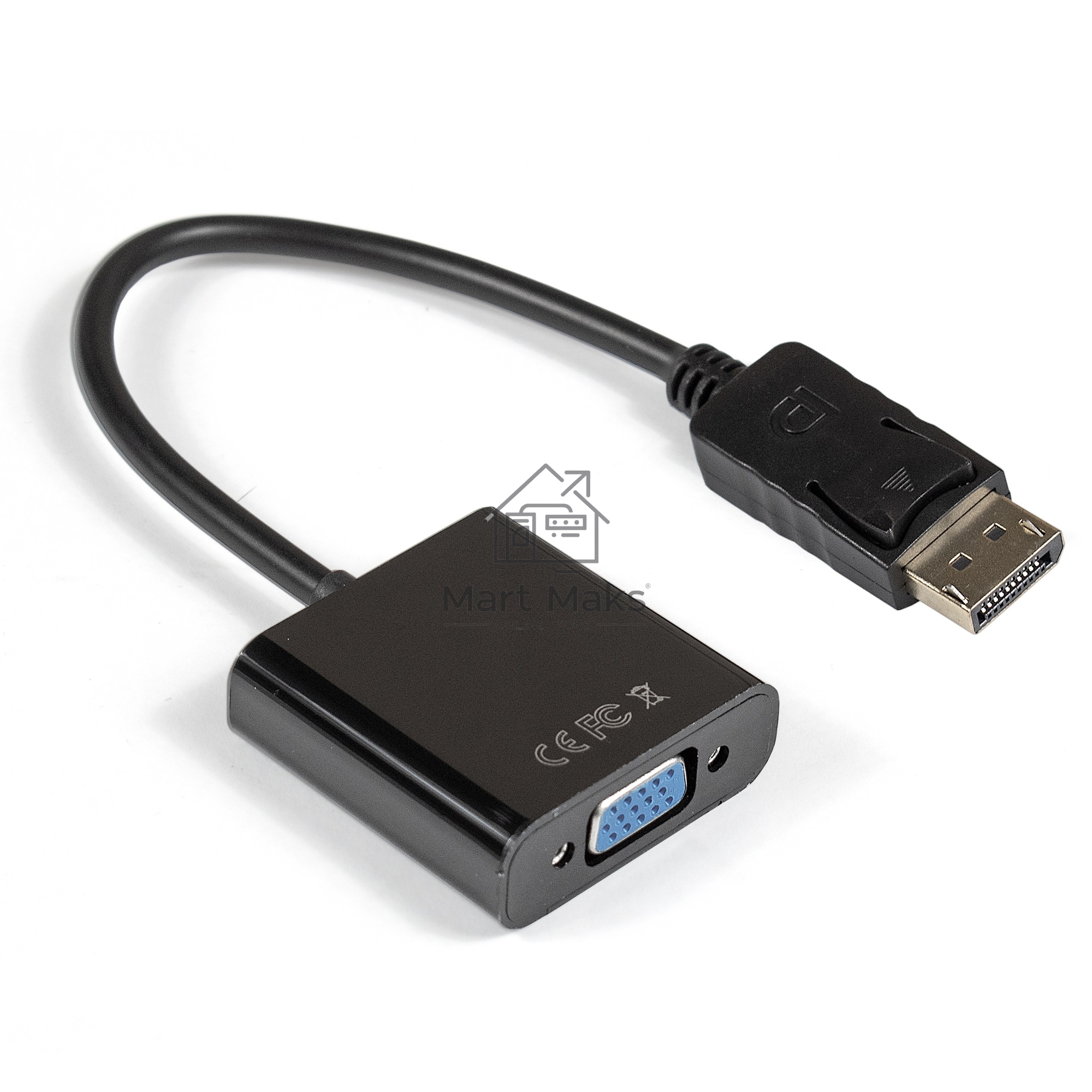 Кабель-переходник ExeGate EX284910RUS DisplayPort-VGA ExeGate EX-DPM-VGAF-0.15 (20M/15F, 0,15м)