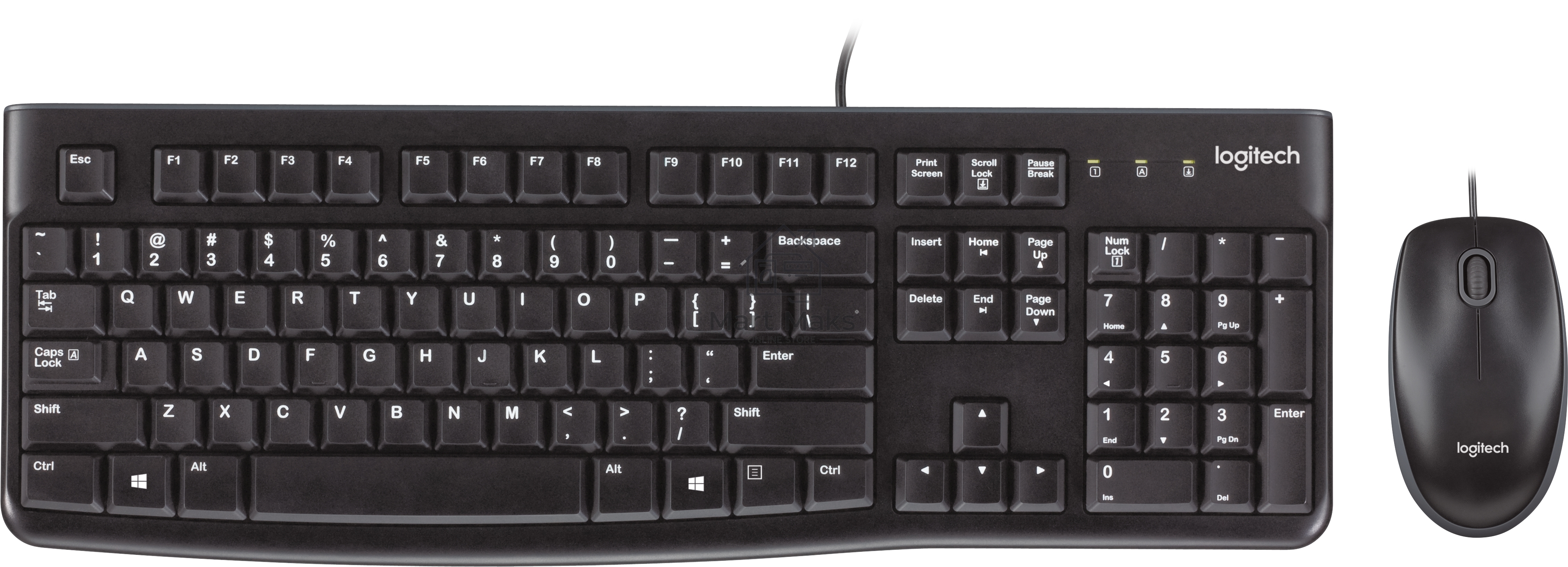 Клавиатура + мышь Logitech Desktop MK120 (русская раскладка)