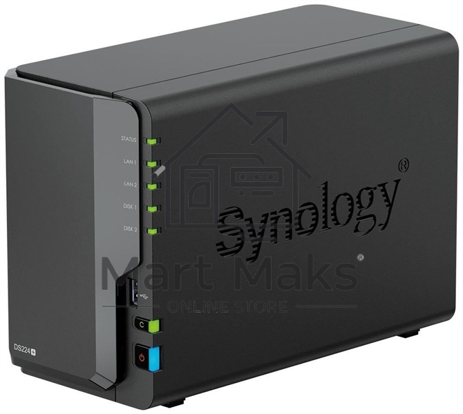 СХД настольное исполнение SYNOLOGY 2BAY NO HDD DS224+