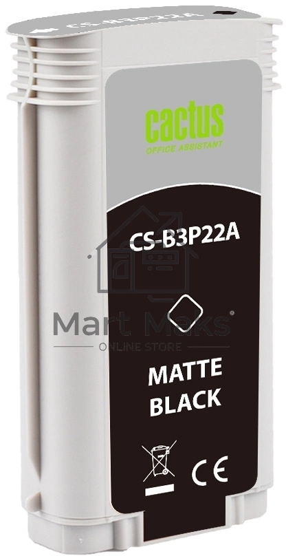 Картридж струйный Cactus CS-B3P22A №727 черный матовый (130 мл) для HP DJ T920/T1500/T2530