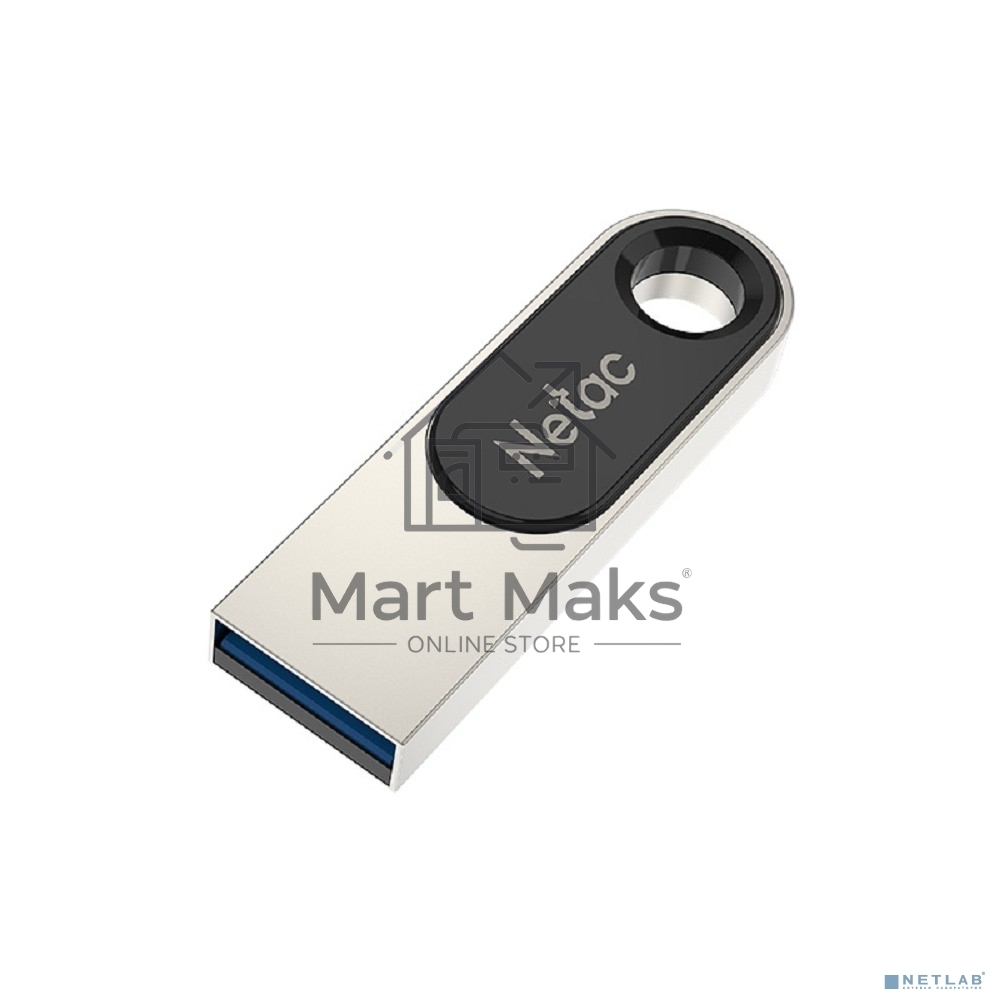 Флешка USB Netac U278 (NT03U278N-016G-32PN), 16Gb, USB 3.0, R/W 90/45, серебристый/черный