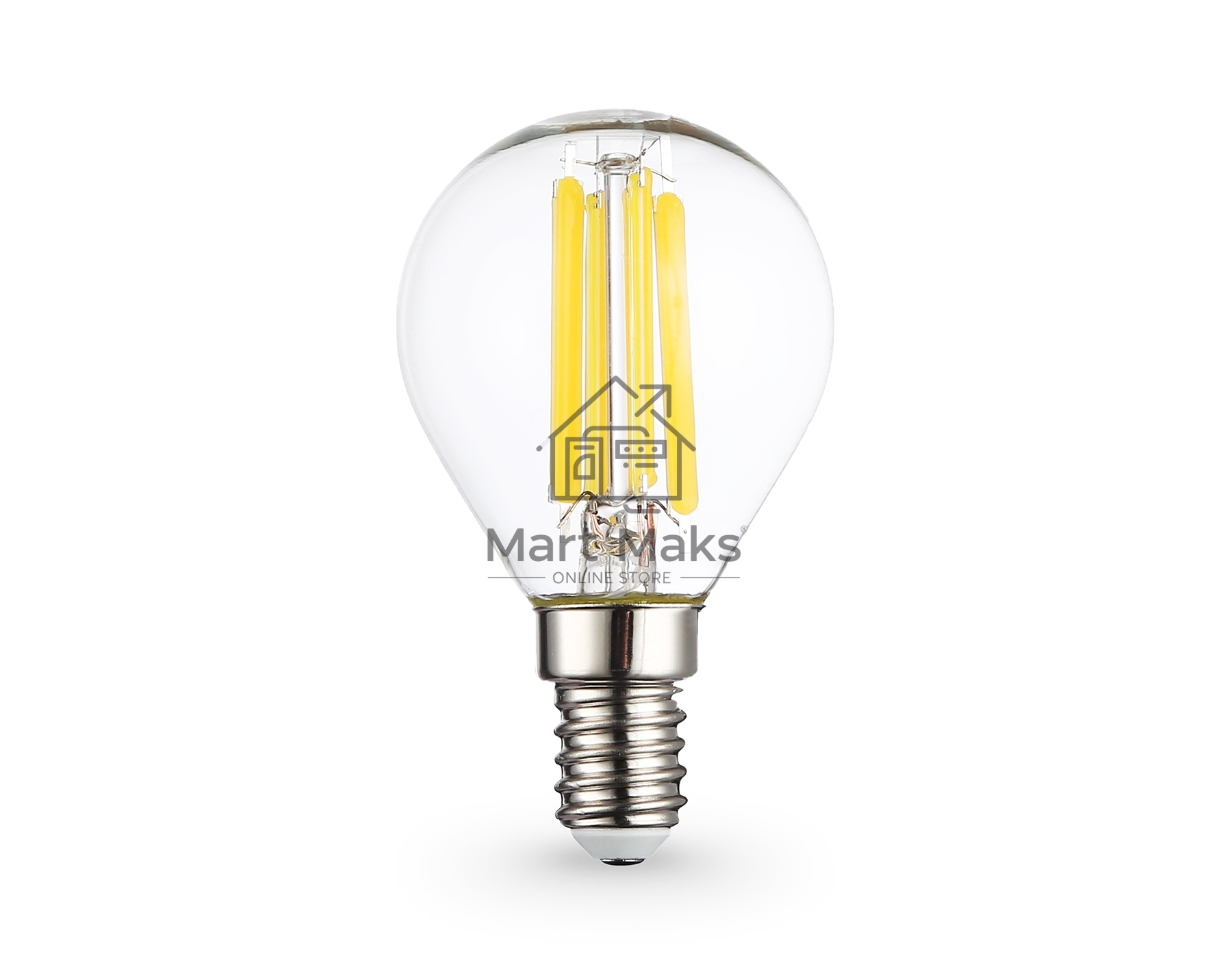 Лампа светодиодная 451533 Filament LED P45 15W E14 2700K 220-240V