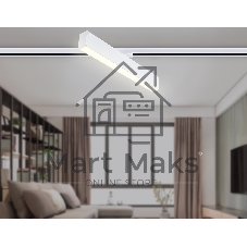 Трековый однофазный светильник Ambrella light GL6769 WH белый LED 24W 3000K 600*22*48
