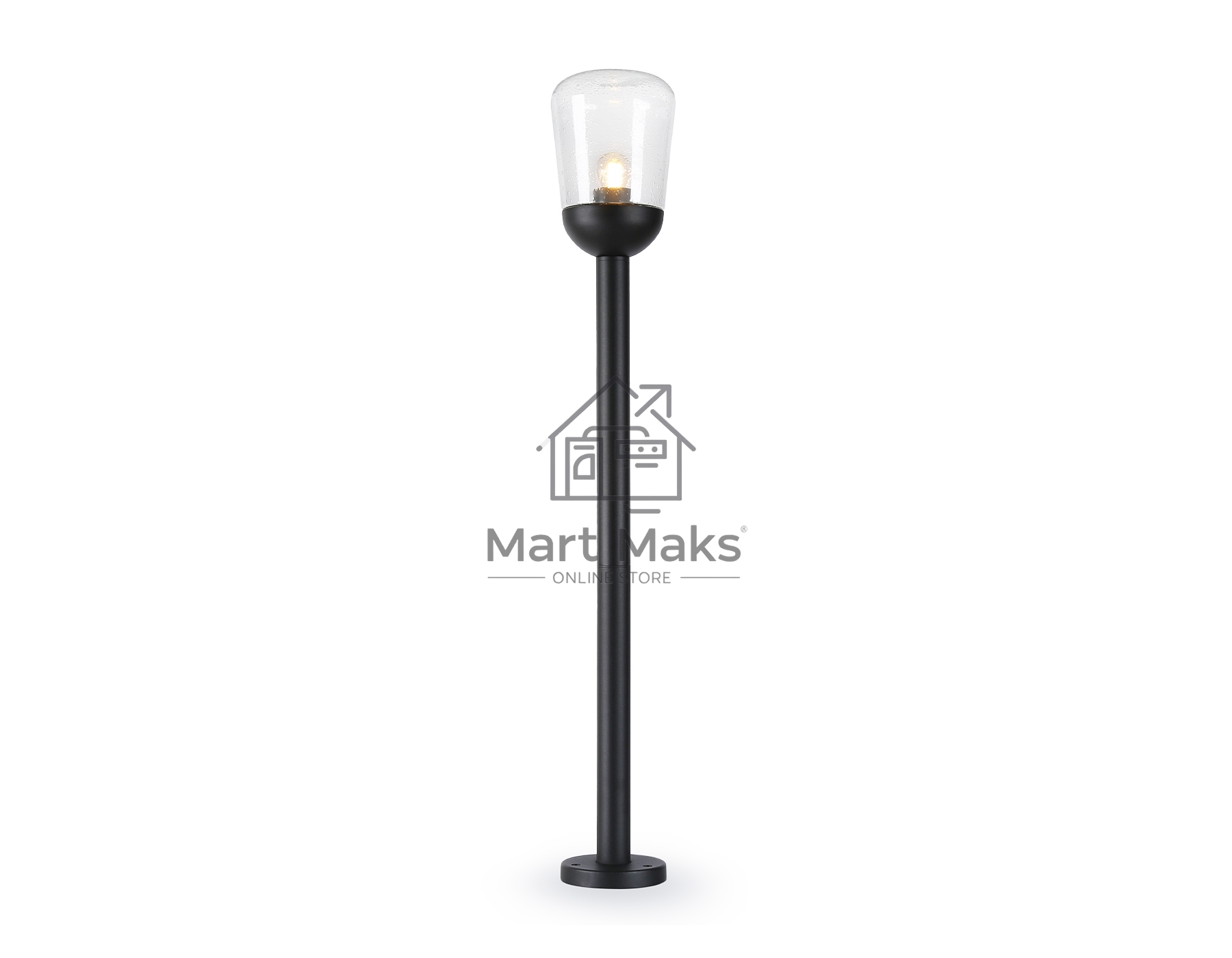 Светильник Ambrella light ST2092 BK/CL черный/прозрачный IP54 E27 max 40W D150*950