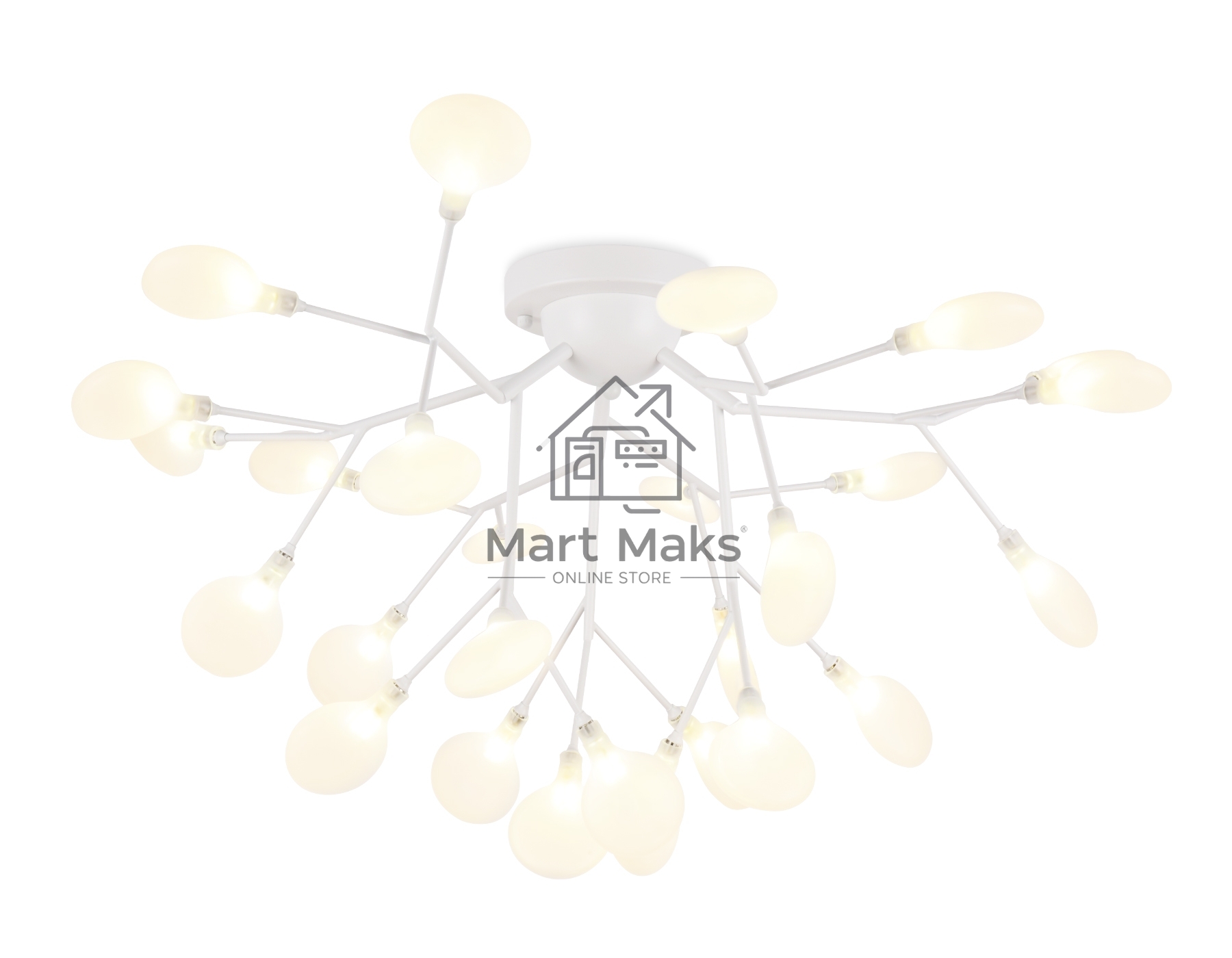 Светильник Ambrella light TR3011/27 WH/FR белый/матовый G4/27 max 20W D730*430