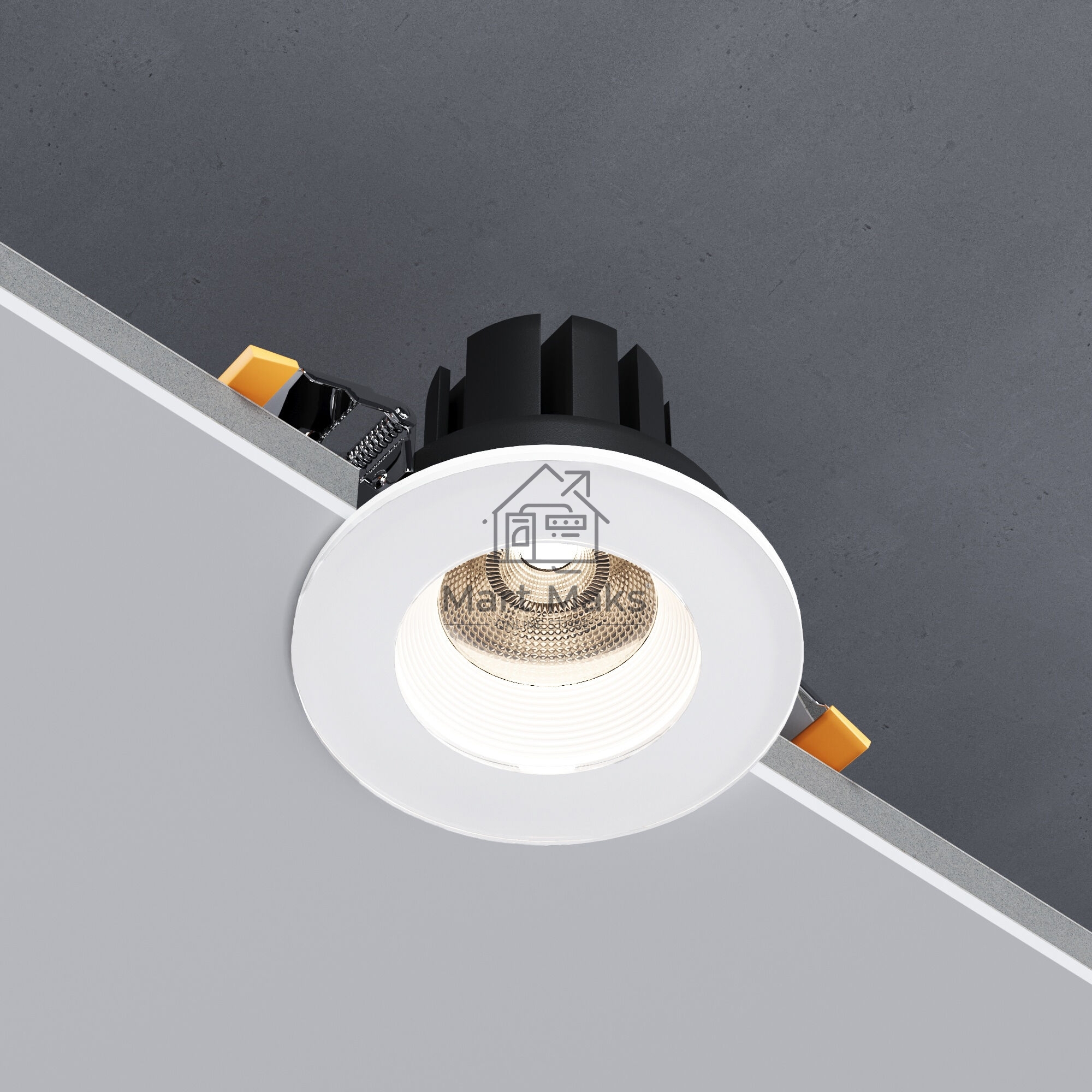 Светильник встраиваемый светодиодный 7W 4000 белый 25096/LED
