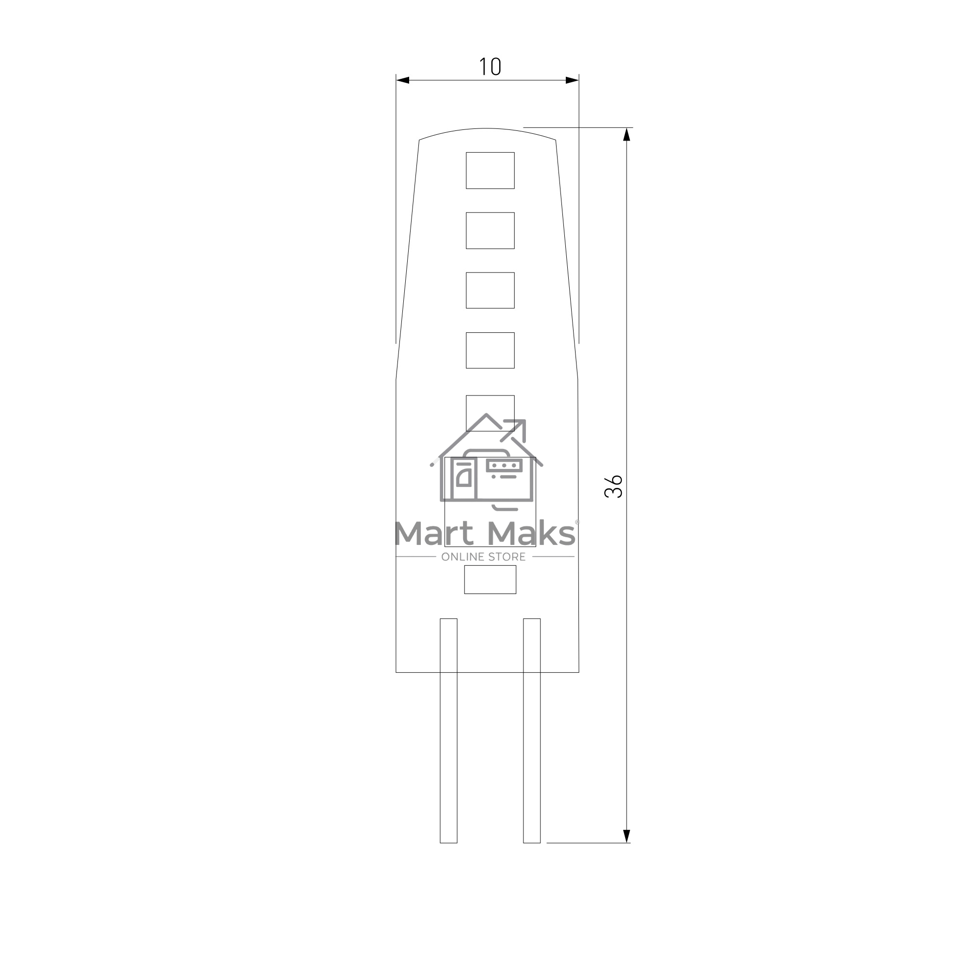 BLG402 / Светодиодная лампа G4 LED 3W 220V 360° 4200K