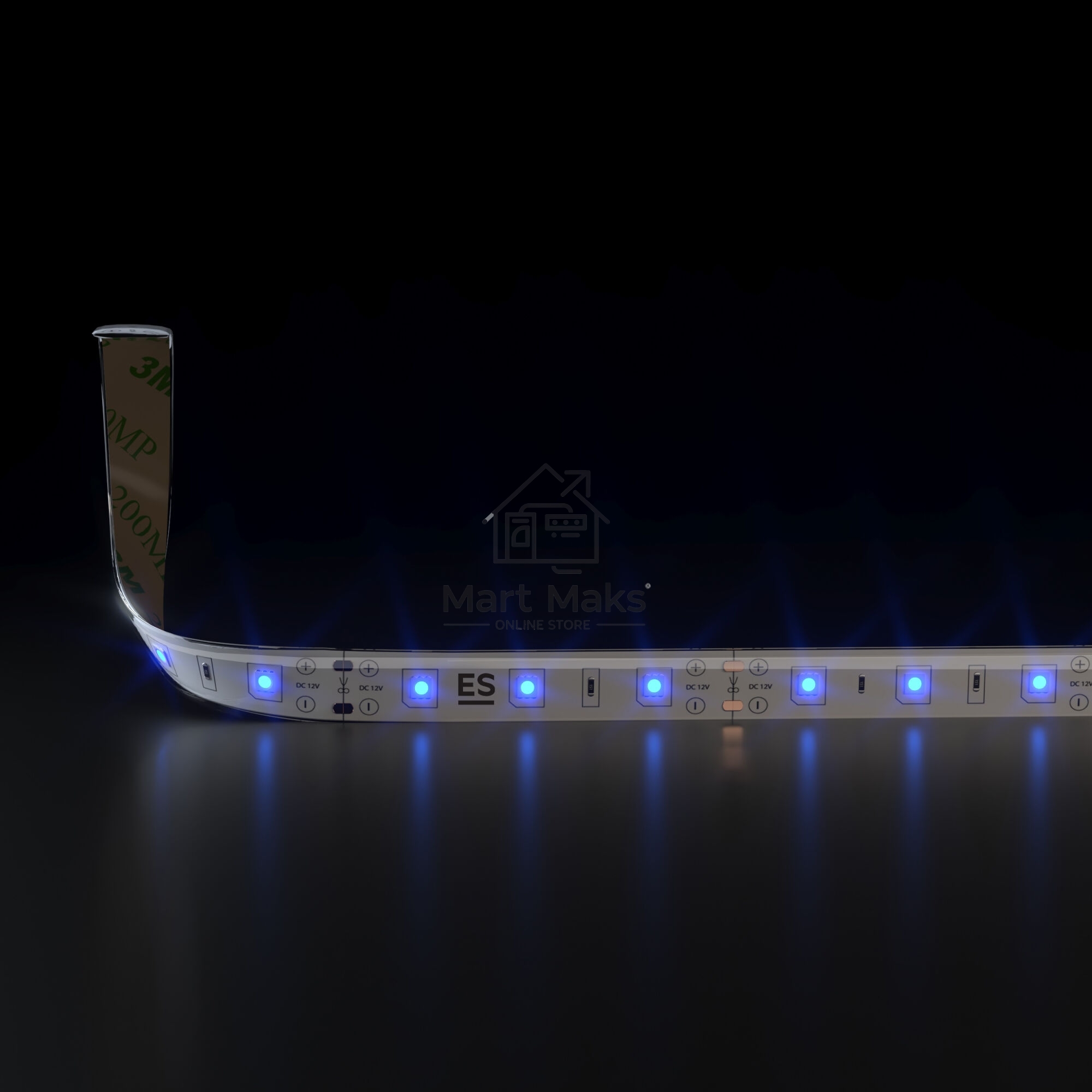 Лента светодиодная 2835 12V 60Led 4,8W IP65 / 60Led 4,8W IP65 синий