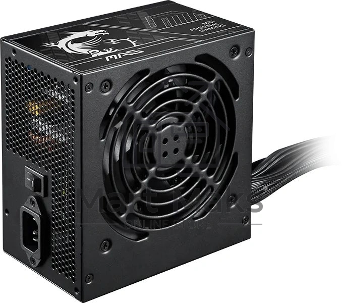 Блок питания MSI MAG A750BN PCIE5 II, 750Вт, 80+ Bronze, 120мм, немодульный, черный