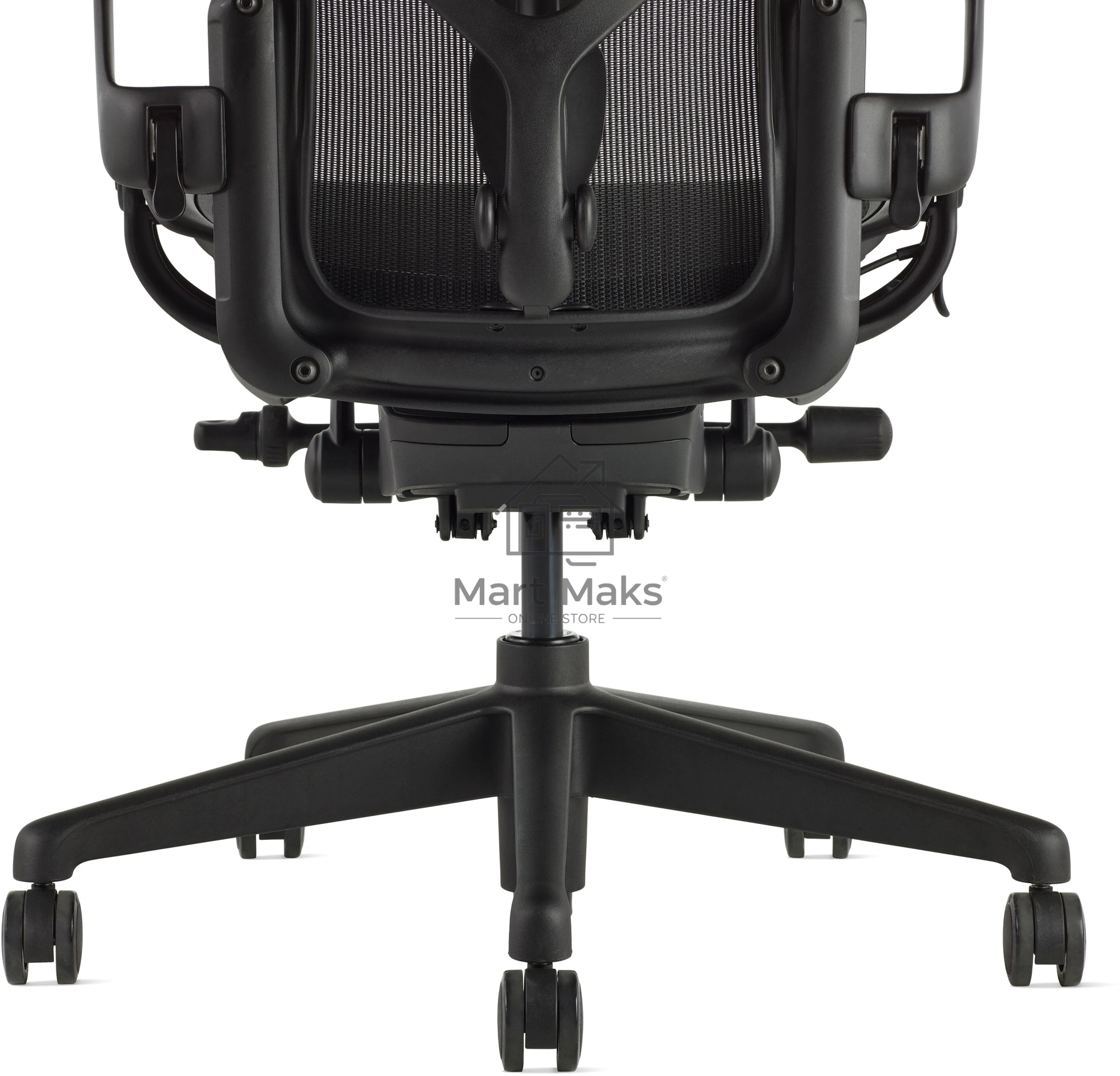 Кресло офисное эргономичное Herman Miller Aeron C Large черный сетка с подголов. крестов. пластик