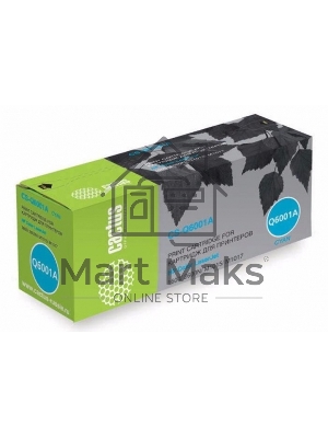 Картридж лазерный Cactus CS-Q6001A голубой (2000 стр.) для HP 1600/2600N/M1015/M1017