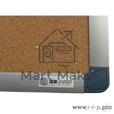 Демонстрационная доска Cactus CS-CBD-120X150, пробковая 120х150см алюминиевая рама