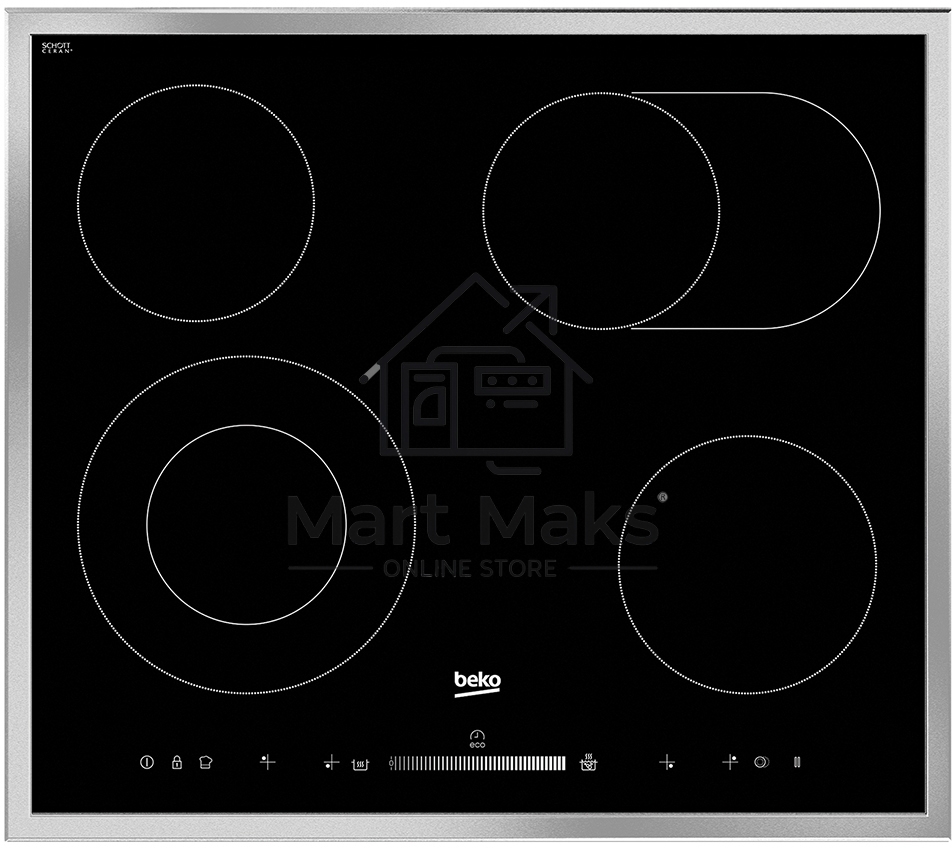 Встраиваемая электрическая варочная поверхность Beko HIC 64503 TX, черный