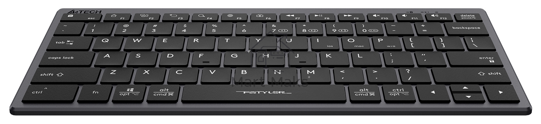 Клавиатура A4Tech Fstyler FBX51C серый USB беспроводная BT/Radio slim Multimedia