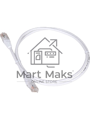 Патч-корд Lanmaster TWT UTP кат.5e, с заливными колпачками, 10.0 м, белый