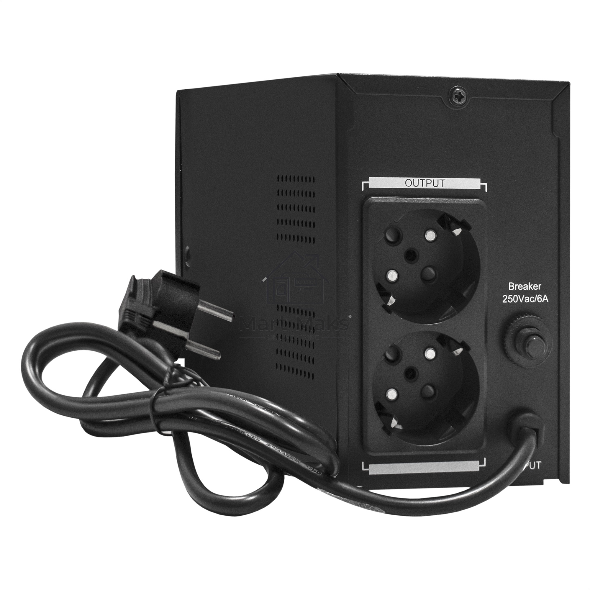 Источник бесперебойного питания ExeGate EX292776RUS Power Smart ULB-800.LCD.AVR.2SH <800VA/480W, LCD, AVR, 2*Schuko, металлический корпус, Black>