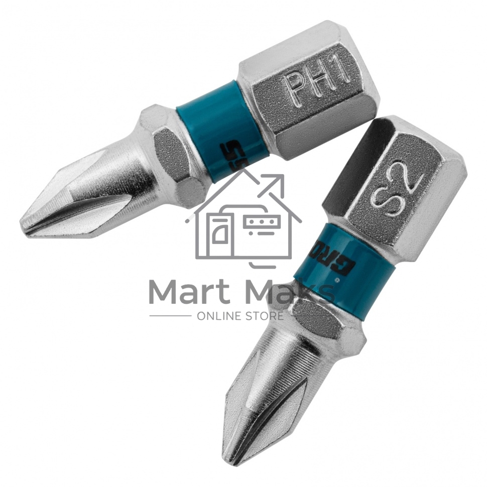 Набор бит GROSS РН1x25, сталь S2, 2шт 11349