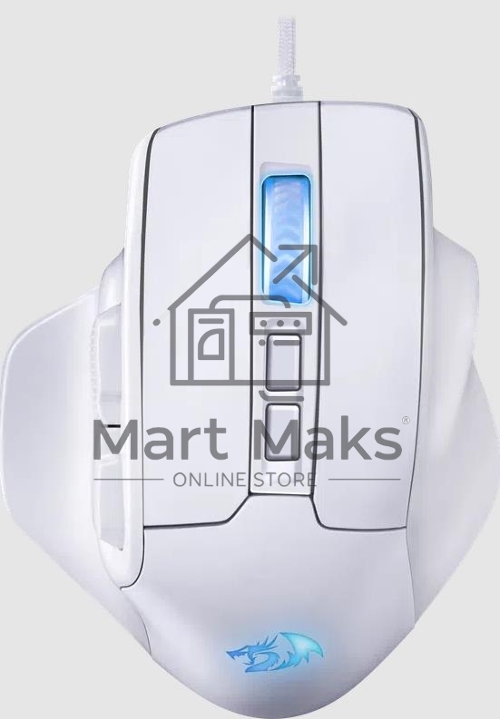 Мышь проводная REDRAGON Bullseye белый, 12400 dpi, USB, кнопки - 8