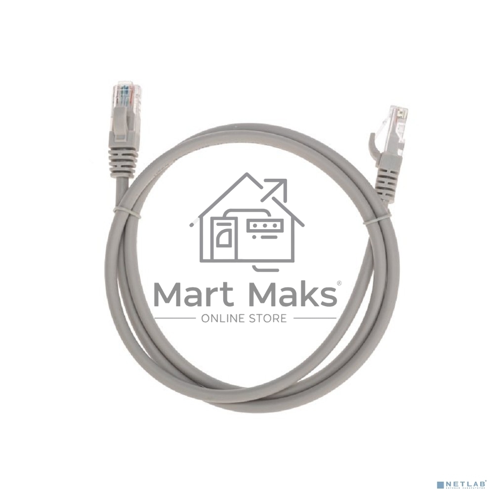 Патч-корд U/UTP Rexant категория 6, RJ45-RJ45, неэкранированный, 26AWG, LSZH, серый, 1 м