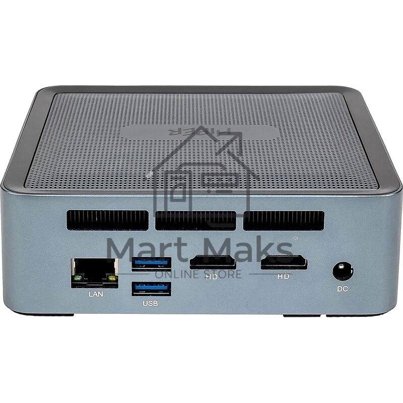 Мини ПК HIPER EXPERTBOX D20 Intel Core i5 1240P(1.7Ghz)/16384Mb/512PCISSDGb/noDVD/Int:Intel Iris Xe Graphics/BT/WiFi/war 1y/0.45kg/Тёмно-серый/Win11Pro + WiFi 6, BT 5.2,металл, VESA 75х75, 100х100