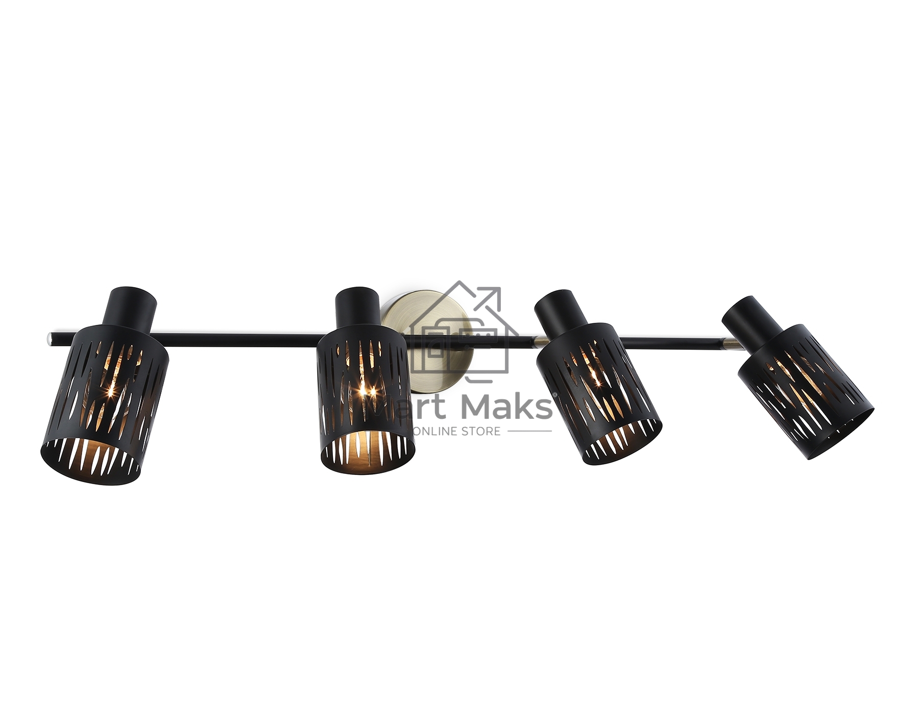 Светильник Ambrella light TR8670/4 BK/SB чёрный/бронза E14/4 max 60W 760*100*190