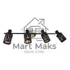 Светильник Ambrella light TR8670/4 BK/SB чёрный/бронза E14/4 max 60W 760*100*190
