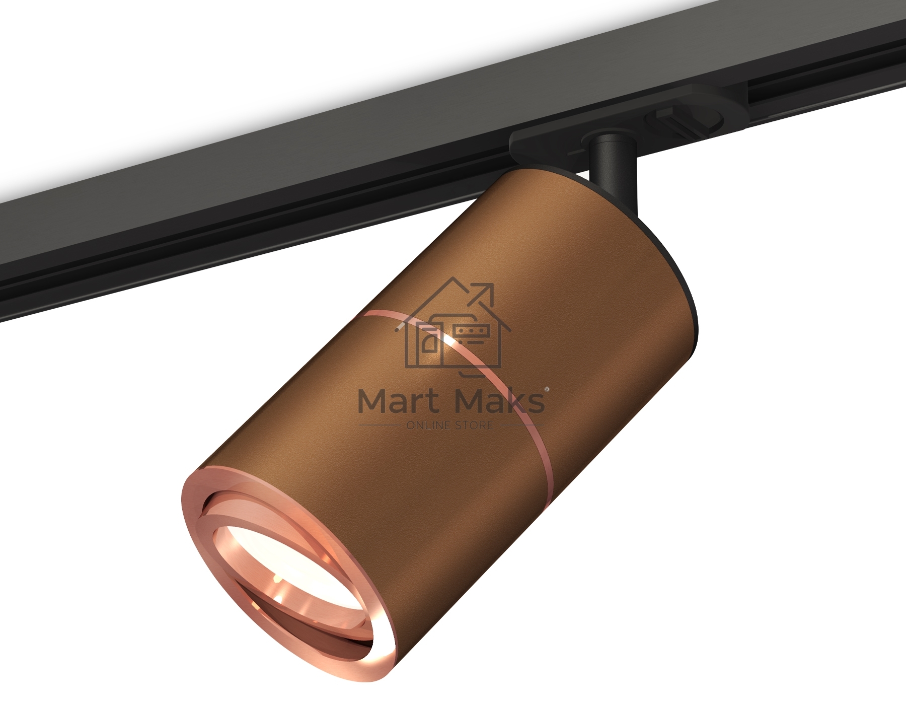 Светильник Ambrella light XT7404004 SCF/PPG/SBK кофе песок/золото розовое полированное/черный песок MR16 GU5.3