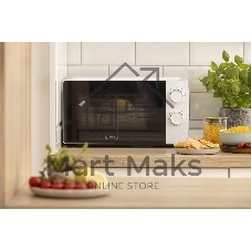 Микроволновая печь Gorenje MO20CE1W5 белый, 20 л, 700 Вт, переключатели - поворотный механизм
