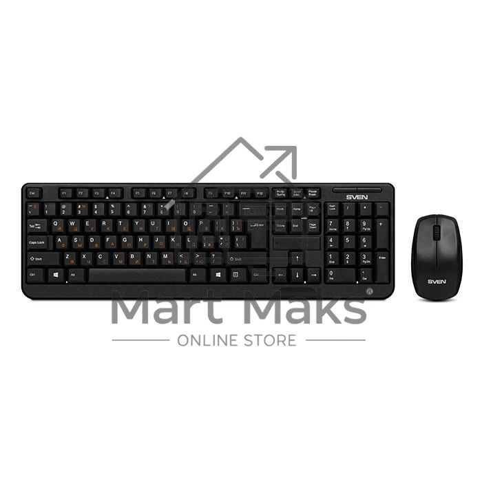 Клавиатура + мышь Sven Comfort 3300 Wireless Беспроводной SV-03103300WB