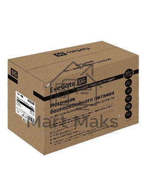 Источник бесперебойного питания ExeGate EX292776RUS Power Smart ULB-800.LCD.AVR.2SH 800VA/480W, LCD, AVR, 2*Schuko, металлический корпус, черный