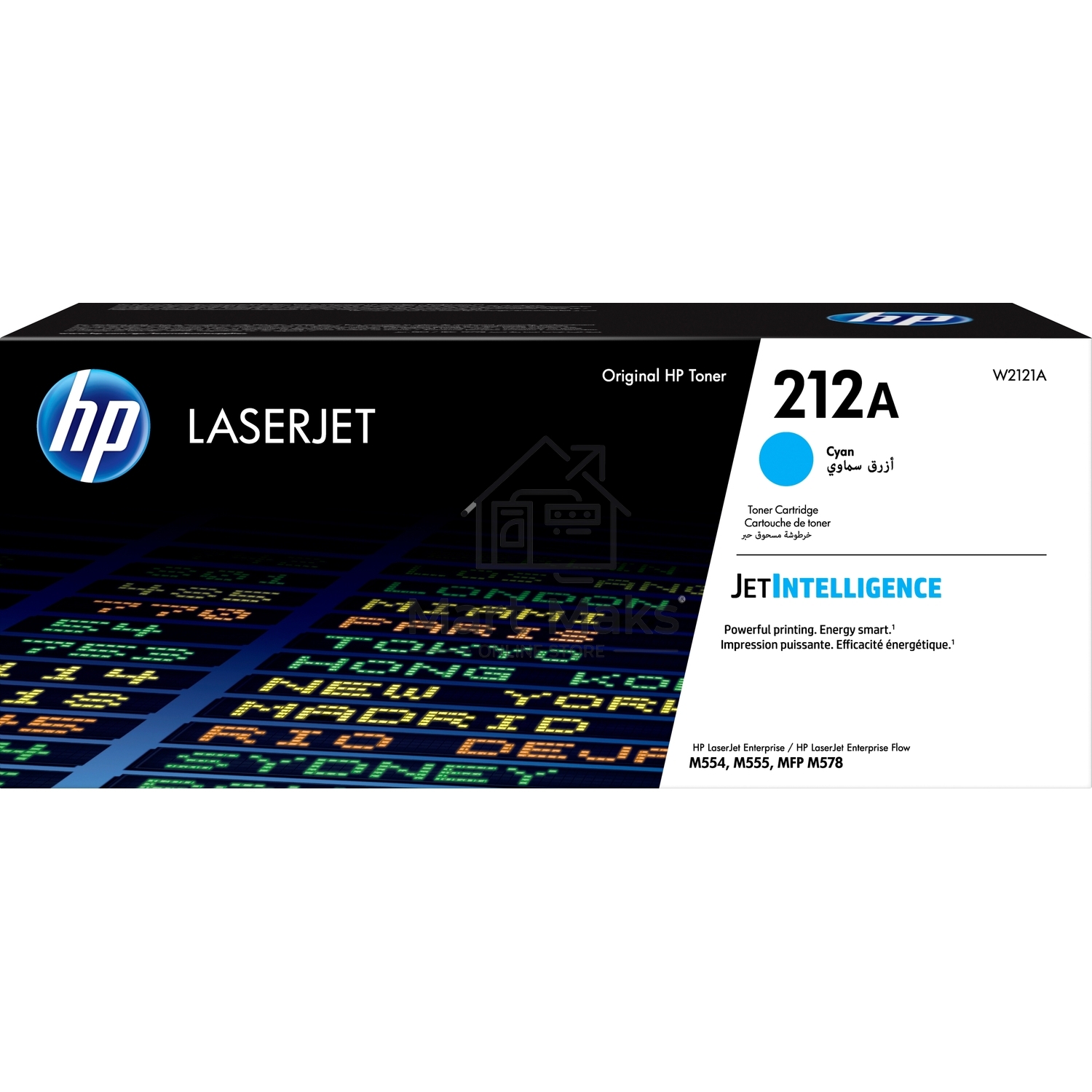 Картридж лазерный Cartridge HP 212A для CLJ Enterprise M554/M555/M578, голубой ( 4 500 стр.)