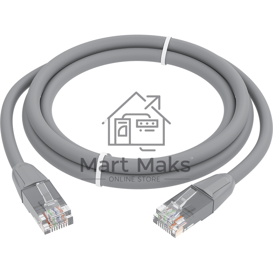 Патч-корд GCR прямой 7.5m LSZH UTP кат.6, серый, 24 AWG, литой без фиксатора, ethernet high speed, RJ45, T568B, GCR-52753