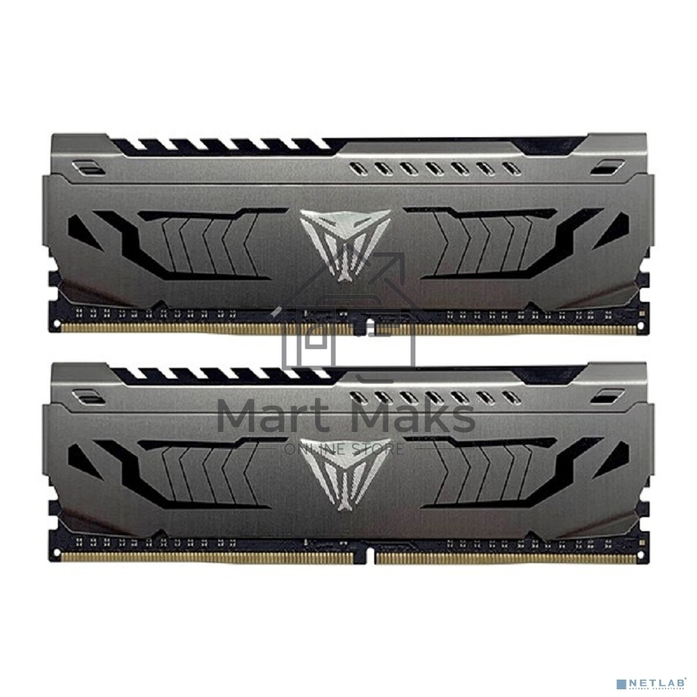 Оперативная память Patriot Viper Steel, DDR4, 32GB (2x16 GB), 3200 MHz, CL16, DIMM, радиатор, черный