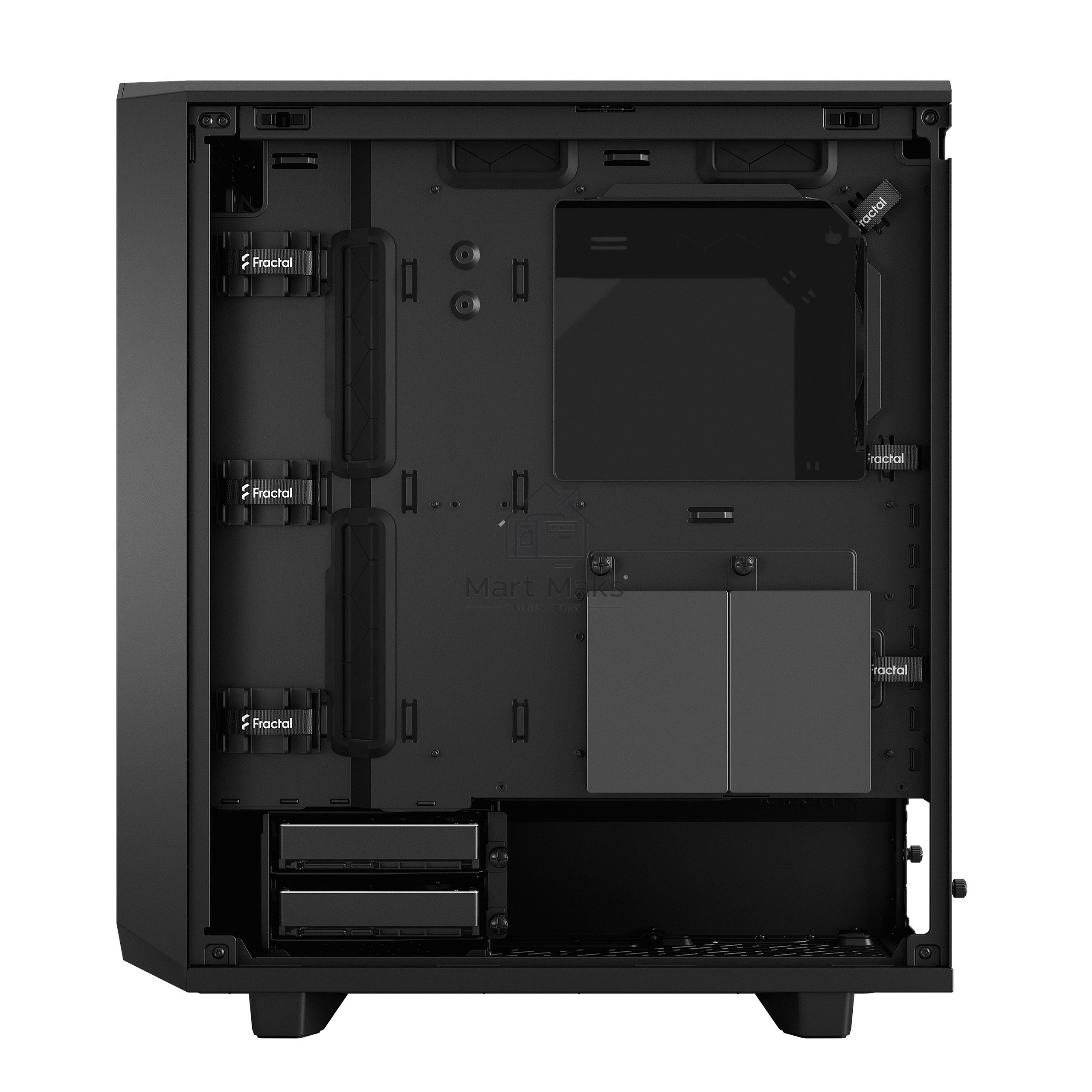 Компьютерный корпус Fractal Design MESHIFY 2 COMPACT BLACK - DARK TG / ATX, TG / 2x140mm & 1x120mm fans inc. / FD-C-MES2C-02