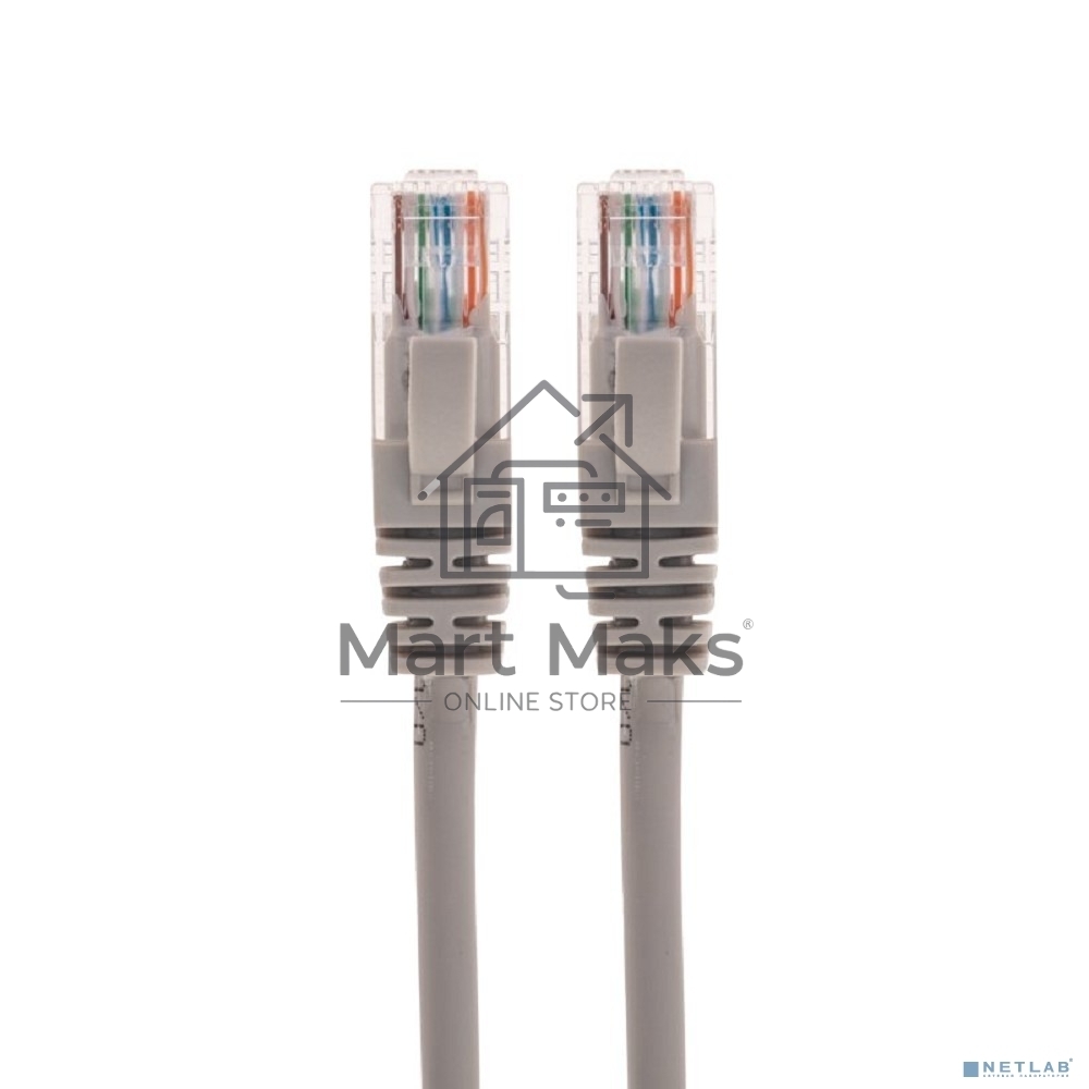Патч-корд U/UTP Rexant категория 6, RJ45-RJ45, неэкранированный, 26AWG, LSZH, серый, 1 м