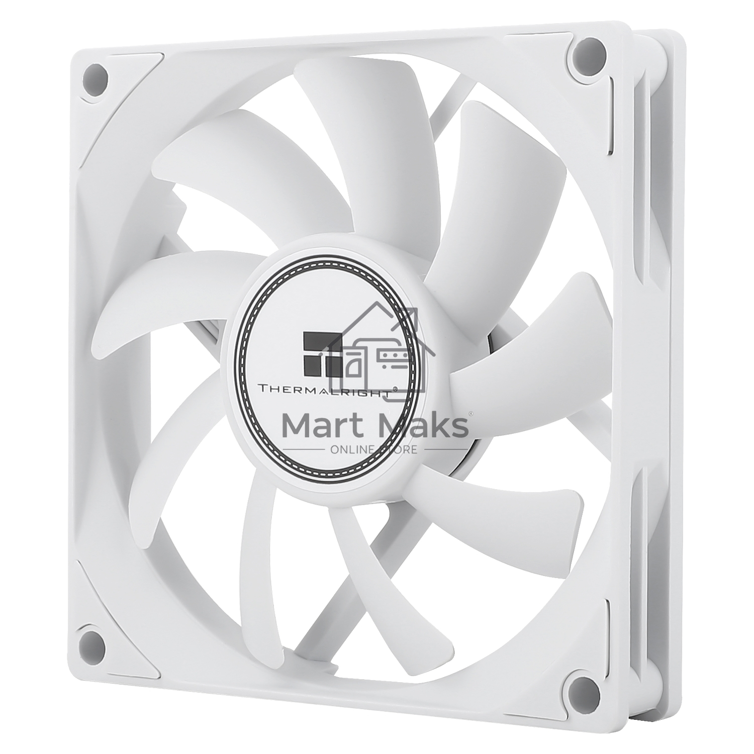 Вентилятор корпусный Thermalright TL-8015W (80x80x15mm, 4-pin PWM, 28.4CFM, 23.3dBA, 2200RPM, White)