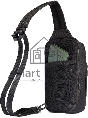 Рюкзак слинг мужской Piquadro Orion CA6625S136/N черный ткань/натур.кожа