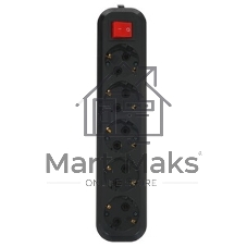 Сетевой фильтр 5bites GARDA SP5B-530 5S, 3x0.75 мм2, 3 м, черный