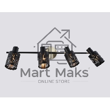 Светильник Ambrella light TR8670/4 BK/SB чёрный/бронза E14/4 max 60W 760*100*190