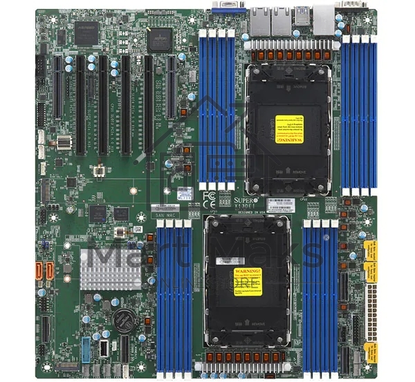 Материнская плата Supermicro X13DEI, LGA4677, Intel C741, 16xDDR5, 10xSATA, 2xM.2 PCIe 4.0 x2, 4xPCIe 5.0 x16, 2xPCIe 5.0 x8, 1xD-Sub, 2x 1Gb LAN, 4xUSB 3.0, 1xUSB 2.0, 1xCOM, E-ATX