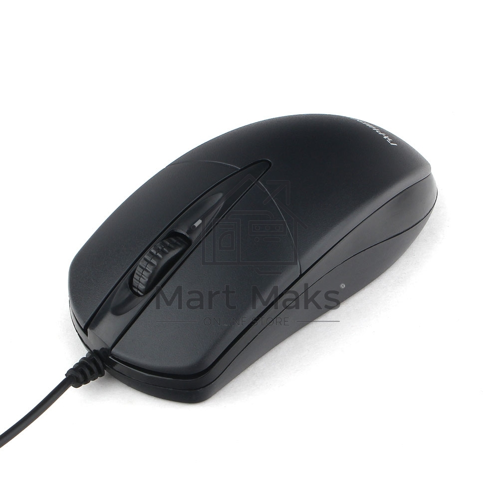 Мышь проводная Гарнизон GM-220 черный, 1000 dpi, USB, кнопки - 3