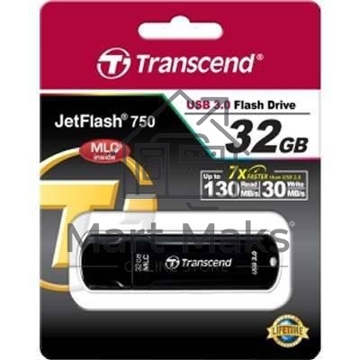 Флешка USB R/W Transcend 32Gb Jetflash 750 TS32GJF750K USB3.0 черный