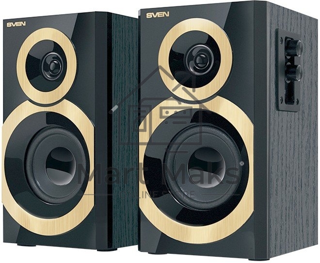 Колонки SVEN SPS-619 GOLD акустическая система 2.0, мощность 2х10 Вт(RMS)