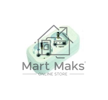 Колодка удлинителя 2 гнезда с заземлением MAKEL MGP111