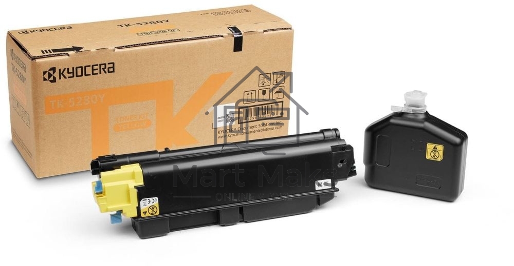 Картридж лазерный Kyocera TK-5280Y (1T02TWANL0) желтый для M6235cidn/M6635cidn/P6235cdn 11000 стр
