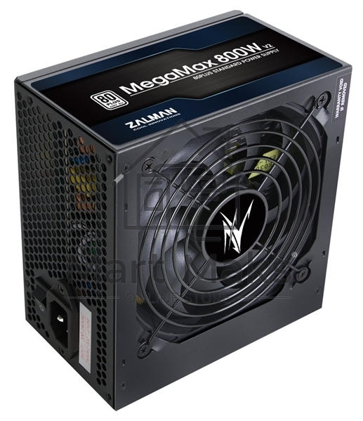 Блок питания Zalman MegaMax 800W (ZM800-TXII), 800Вт, 80 PLUS, 120мм, черный