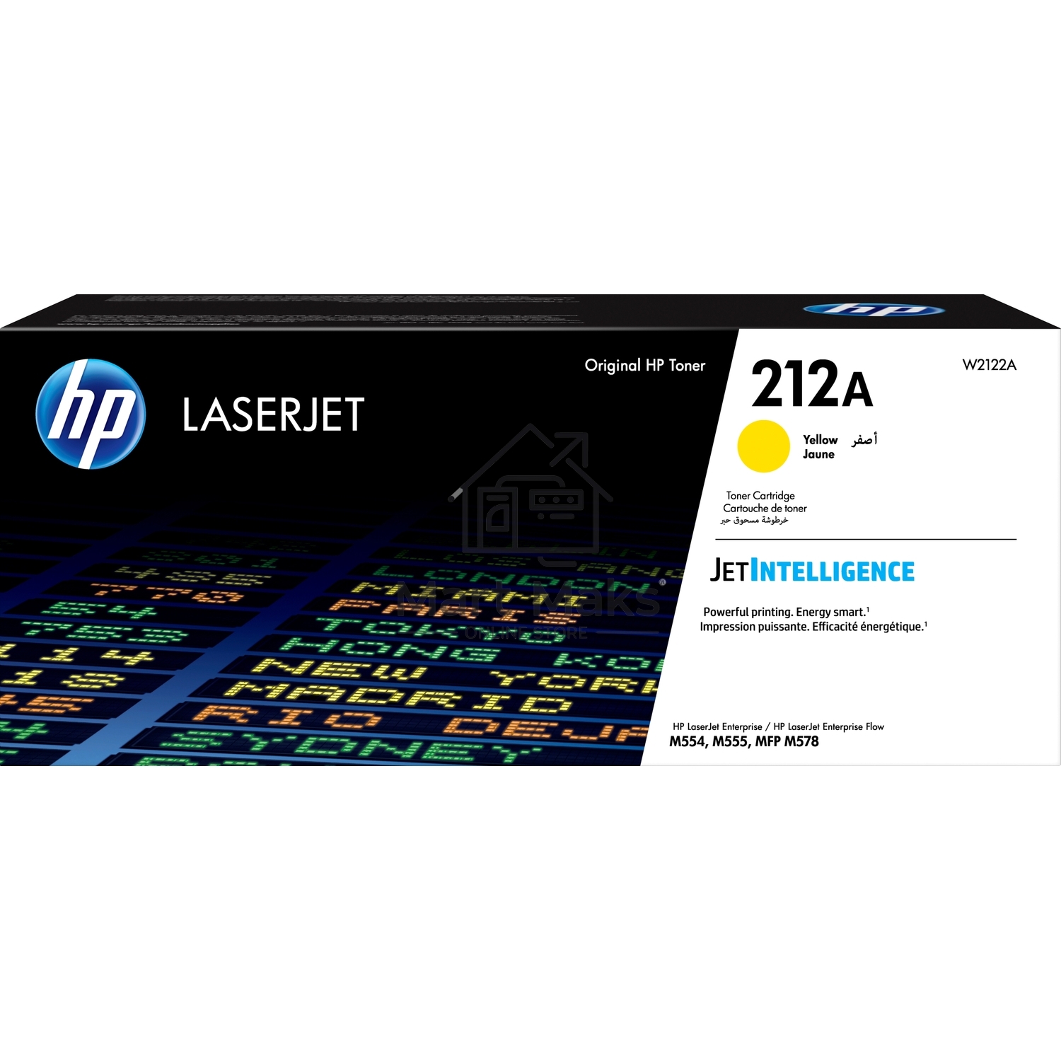 Картридж лазерный Cartridge HP 212A для CLJ Enterprise M554/M555/M578, желтый ( 4 500 стр.)